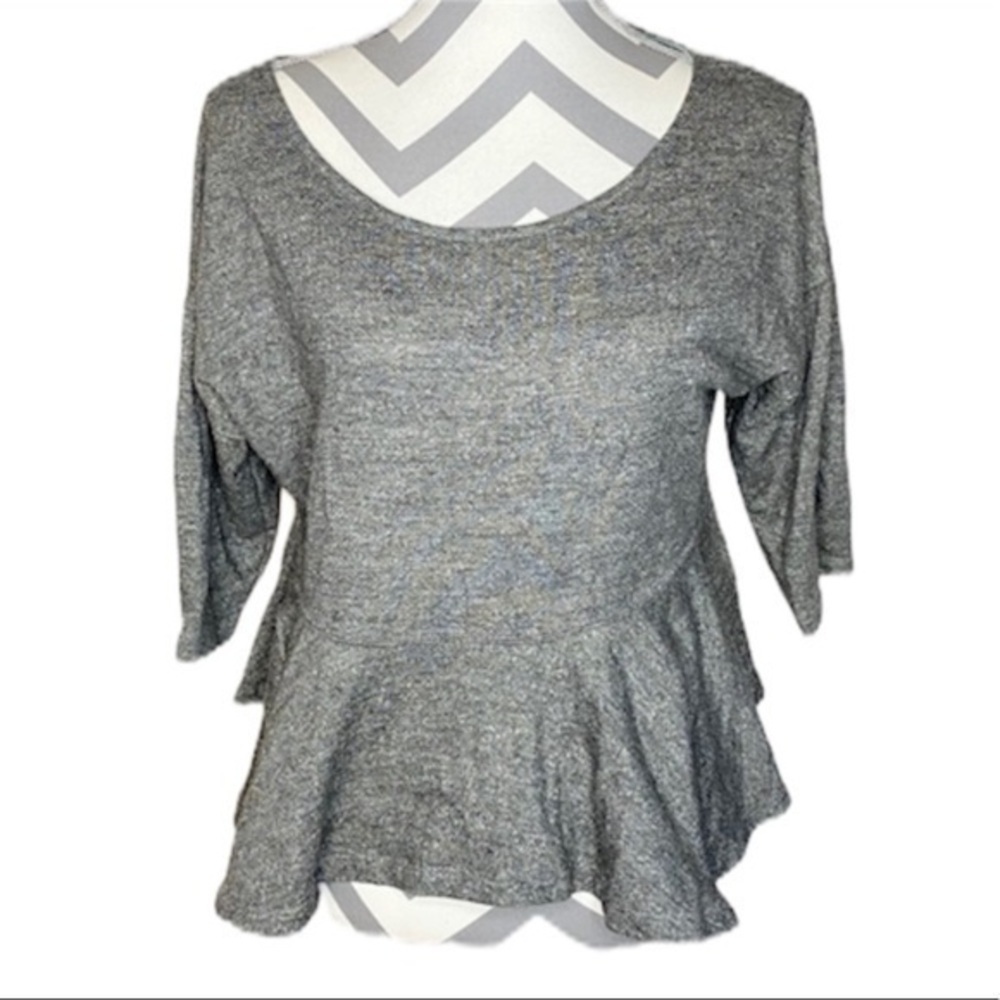 ANTHROPOLOGIE Saturday Sunday Peplum Sweater - Picture 1 of 2